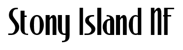 Stony Island NF font